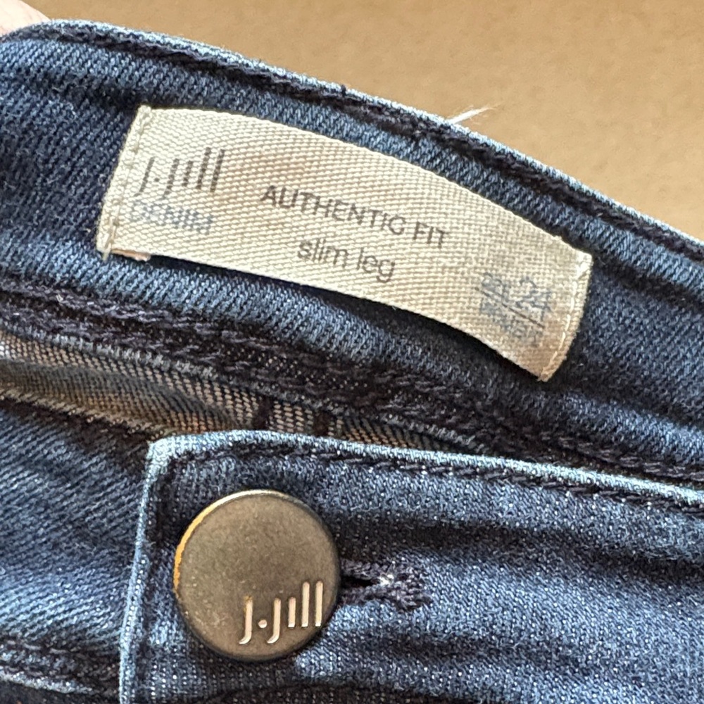 J. Jill Authentic Fit Slim Leg Denim 24